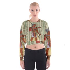 Egyptian Design Man Royal Cropped Sweatshirt