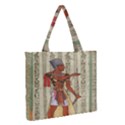 Egyptian Design Man Royal Zipper Medium Tote Bag View2