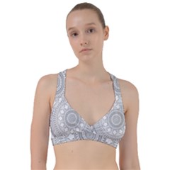 Mandala Ethnic Pattern Sweetheart Sports Bra by Celenk