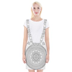 Mandala Ethnic Pattern Braces Suspender Skirt