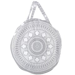 Mandala Ethnic Pattern Giant Round Zipper Tote