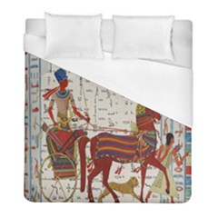 Egyptian Tutunkhamun Pharaoh Design Duvet Cover (full/ Double Size) by Celenk