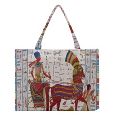 Egyptian Tutunkhamun Pharaoh Design Medium Tote Bag by Celenk