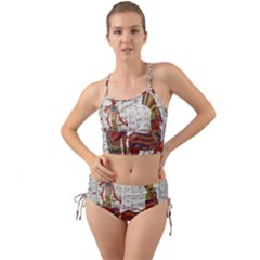 Egyptian Tutunkhamun Pharaoh Design Mini Tank Bikini Set