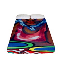 Ethnic Africa Art Work Drawing Fitted Sheet (full/ Double Size) by Celenk