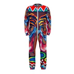 Ethnic Africa Art Work Drawing Onepiece Jumpsuit (kids) by Celenk