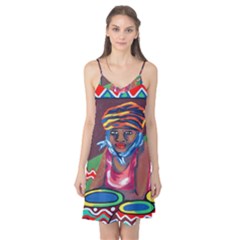 Ethnic Africa Art Work Drawing Camis Nightgown by Celenk