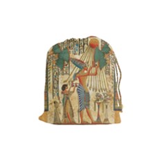 Egyptian Man Sun God Ra Amun Drawstring Pouches (Medium) 