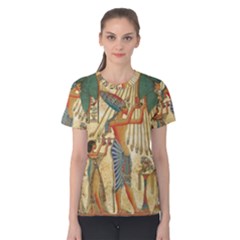 Egyptian Man Sun God Ra Amun Women s Cotton Tee