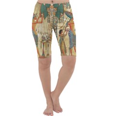 Egyptian Man Sun God Ra Amun Cropped Leggings 