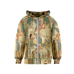 Egyptian Man Sun God Ra Amun Kids  Zipper Hoodie