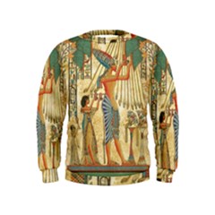 Egyptian Man Sun God Ra Amun Kids  Sweatshirt