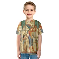 Egyptian Man Sun God Ra Amun Kids  Sport Mesh Tee