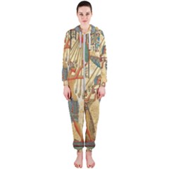 Egyptian Man Sun God Ra Amun Hooded Jumpsuit (Ladies) 