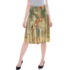 Egyptian Man Sun God Ra Amun Midi Beach Skirt