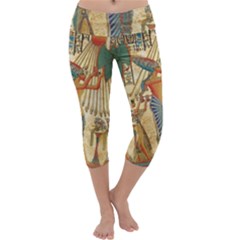 Egyptian Man Sun God Ra Amun Capri Yoga Leggings