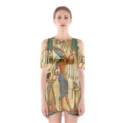 Egyptian Man Sun God Ra Amun Shoulder Cutout One Piece