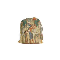 Egyptian Man Sun God Ra Amun Drawstring Pouches (XS) 