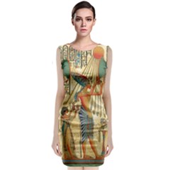 Egyptian Man Sun God Ra Amun Classic Sleeveless Midi Dress