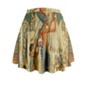 Egyptian Man Sun God Ra Amun Mini Flare Skirt View2