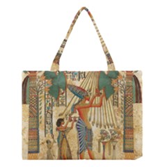 Egyptian Man Sun God Ra Amun Medium Tote Bag by Celenk