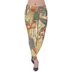 Egyptian Man Sun God Ra Amun Velvet Leggings