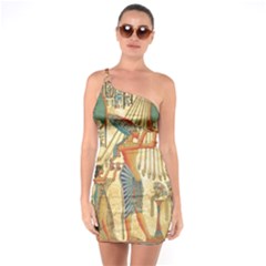 Egyptian Man Sun God Ra Amun One Soulder Bodycon Dress