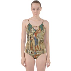 Egyptian Man Sun God Ra Amun Cut Out Top Tankini Set