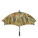 Egyptian Man Sun God Ra Amun Golf Umbrellas View3