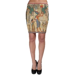 Egyptian Man Sun God Ra Amun Bodycon Skirt by Celenk