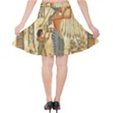 Egyptian Man Sun God Ra Amun Velvet High Waist Skirt View2