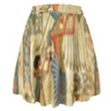 Egyptian Man Sun God Ra Amun High Waist Skirt View2