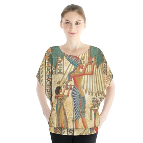 Egyptian Man Sun God Ra Amun Blouse by Celenk