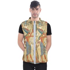 Egyptian Man Sun God Ra Amun Men s Puffer Vest by Celenk