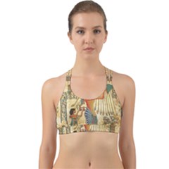 Egyptian Man Sun God Ra Amun Back Web Sports Bra