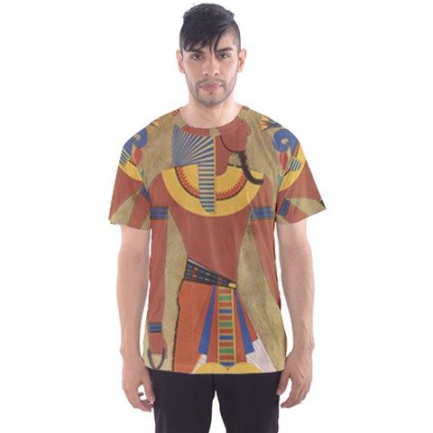 Egyptian Tutunkhamun Pharaoh Design Men s Sports Mesh Tee by Celenk