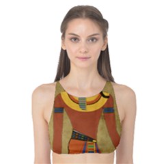 Egyptian Tutunkhamun Pharaoh Design Tank Bikini Top by Celenk