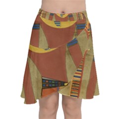 Egyptian Tutunkhamun Pharaoh Design Chiffon Wrap