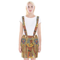 Egyptian Tutunkhamun Pharaoh Design Braces Suspender Skirt by Celenk