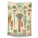 Egyptian Paper Papyrus Hieroglyphs Large Tapestry View1