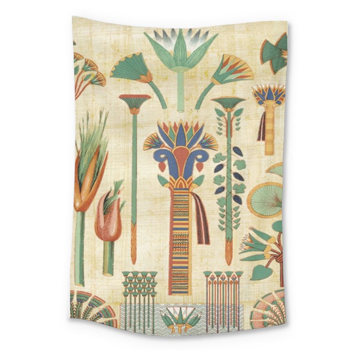 Egyptian Paper Papyrus Hieroglyphs Large Tapestry