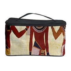 Egyptian Design Man Woman Priest Cosmetic Storage Case by Celenk