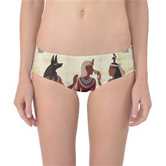 Egyptian Design Man Woman Priest Classic Bikini Bottoms by Celenk