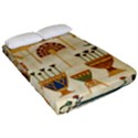 Egyptian Paper Papyrus Hieroglyphs Fitted Sheet (Queen Size) View2