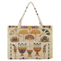 Egyptian Paper Papyrus Hieroglyphs Zipper Medium Tote Bag View1