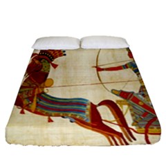 Egyptian Tutunkhamun Pharaoh Design Fitted Sheet (queen Size)