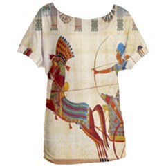 Egyptian Tutunkhamun Pharaoh Design Women s Oversized Tee by Celenk