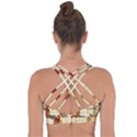 Egyptian Tutunkhamun Pharaoh Design Cross String Back Sports Bra View2