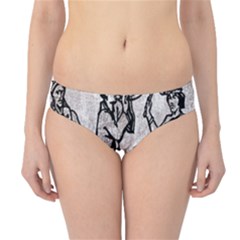 Man Ethic African People Collage Hipster Bikini Bottoms by Celenk