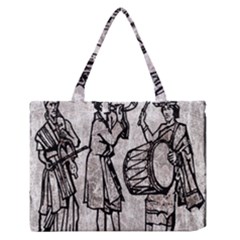 Man Ethic African People Collage Zipper Medium Tote Bag by Celenk